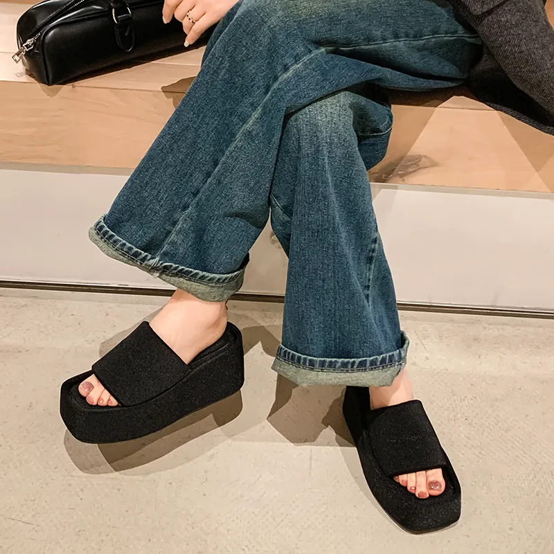 STARRO Slide Slippers Women's Black/Blue-2