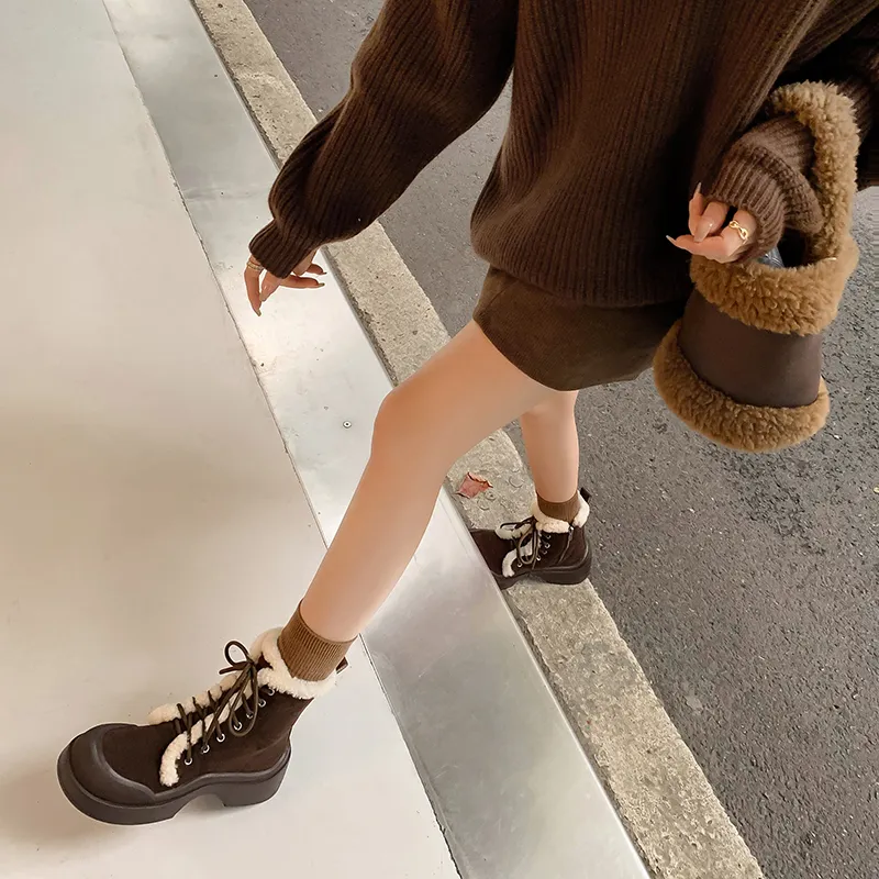 STARRO Ankle Boots Women's Black/Brown-11
