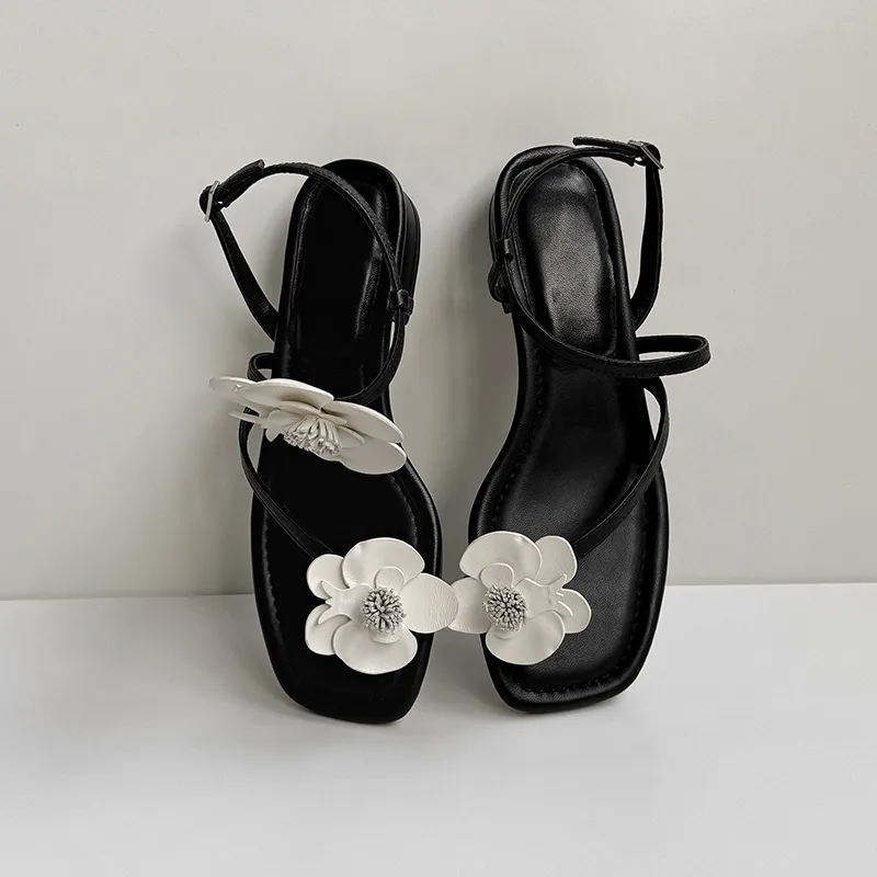 STARRO One Strap Sandals 2.5cm Women's Black-1