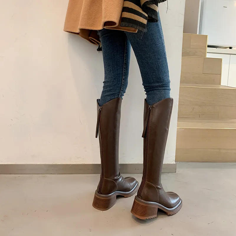 STARRO Knee-high Boots 5.5cm Women's-11