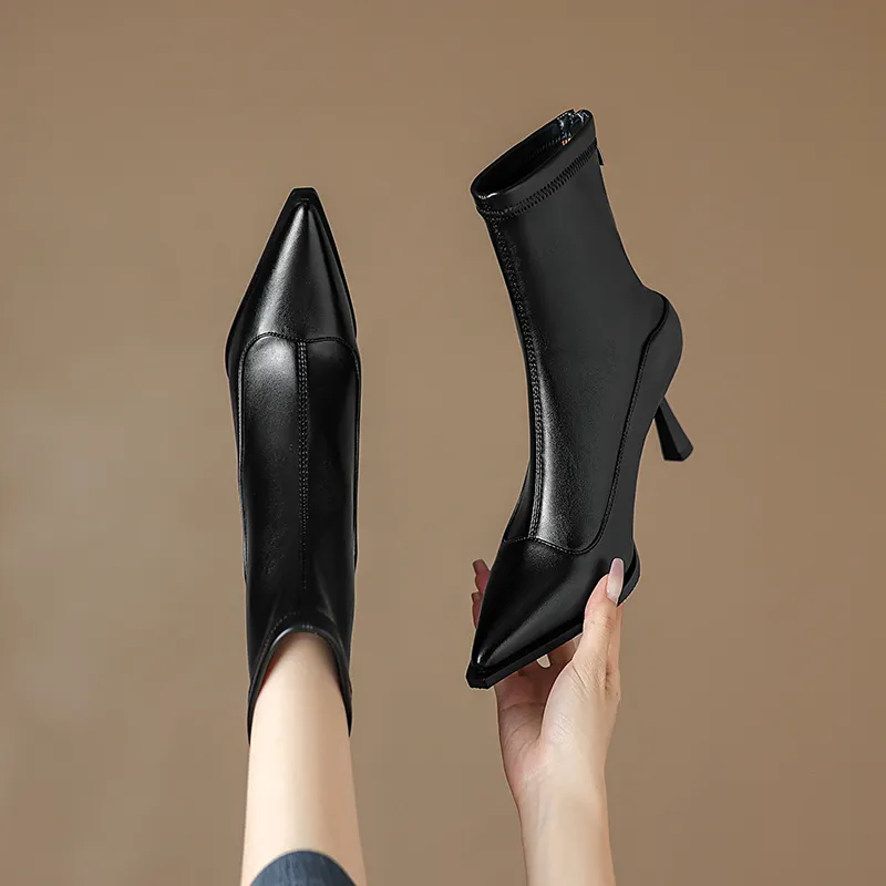 STARRO Ankle Boots Women's Black/Brown-1