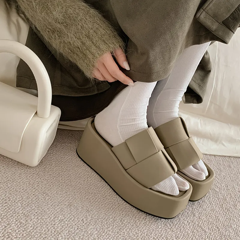 STARRO Slide Slippers Women's Black/Khaki-4