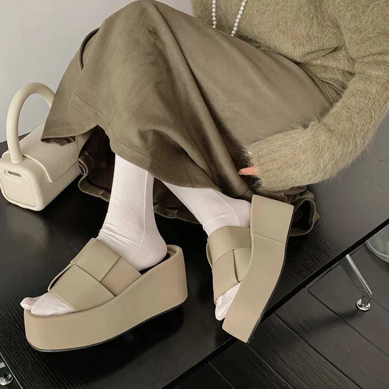 STARRO Slide Slippers Women's Black/Khaki-5