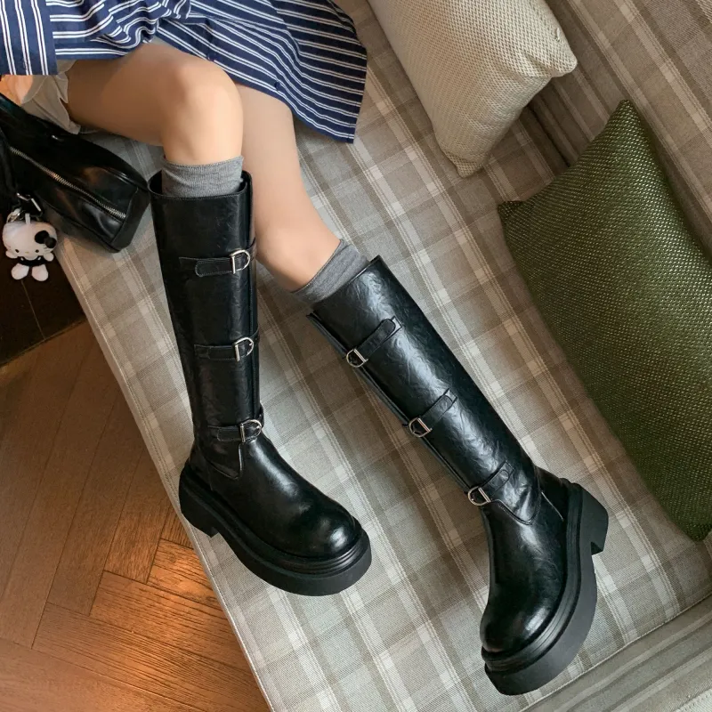 STARRO Knee-high Boots 6.5cm Women's-2