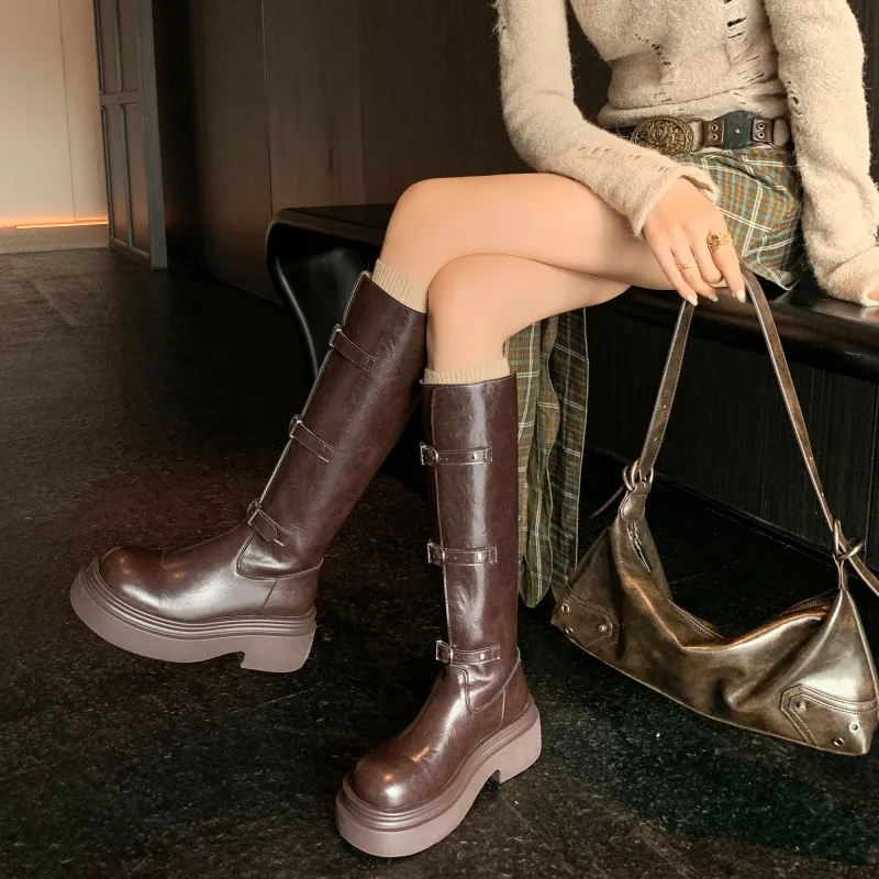 STARRO Knee-high Boots 6.5cm Women's-9