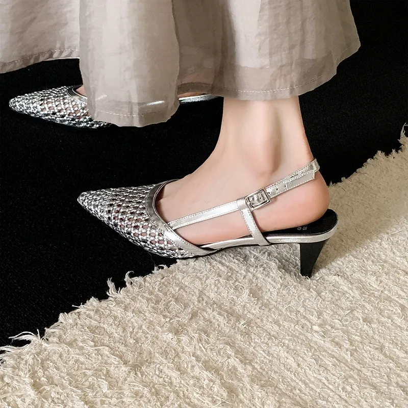 STARRO Chunky Heel High Heels 5cm Women's-9