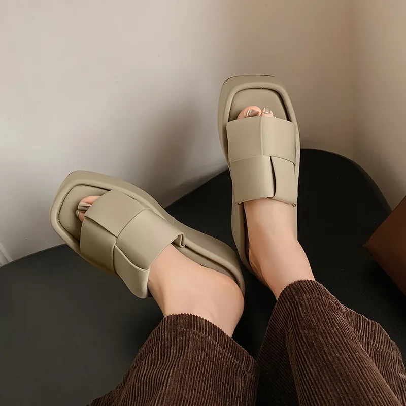 STARRO Slide Slippers Women's Black/Khaki-3