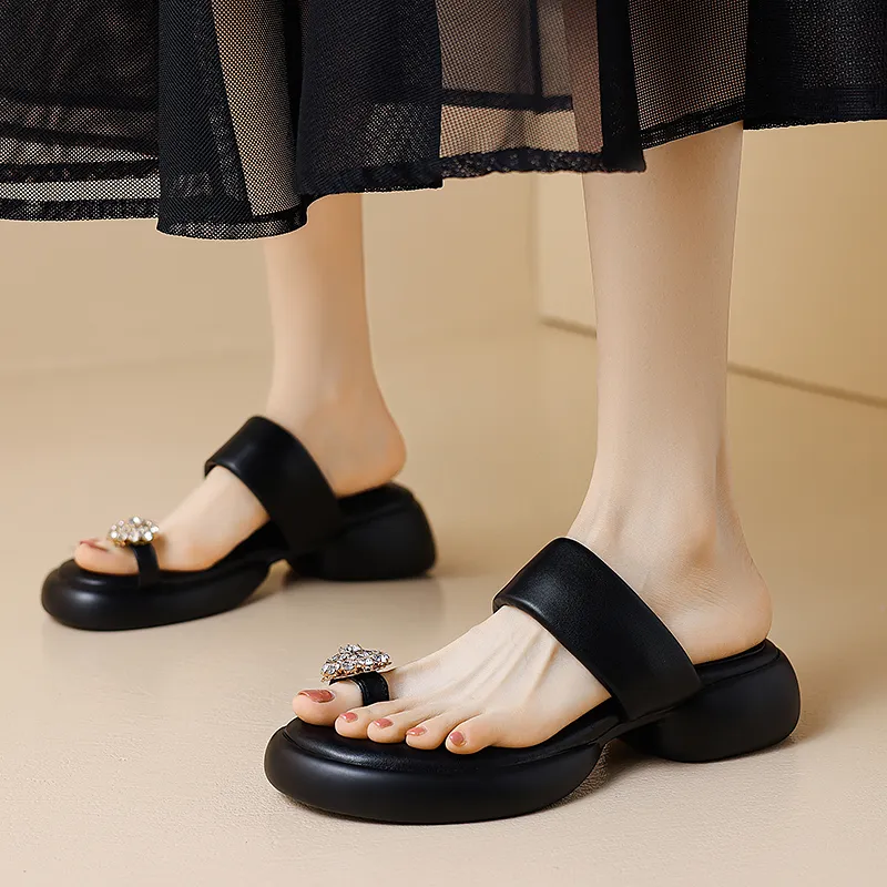 STARRO Slide Slippers Women's White/Apricot/Black-14