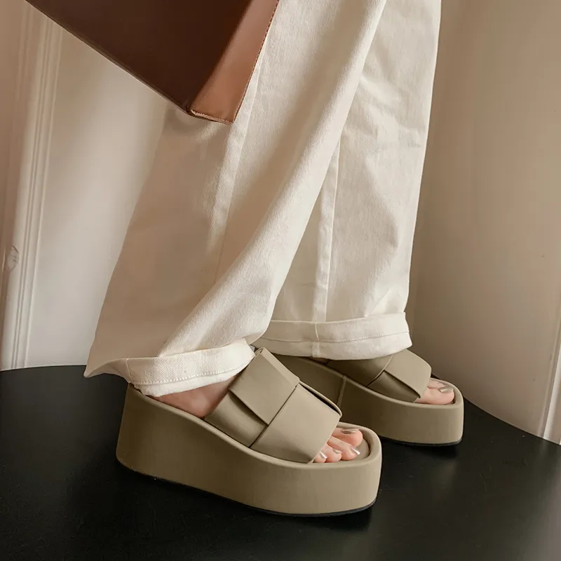 STARRO Slide Slippers Women's Black/Khaki-1