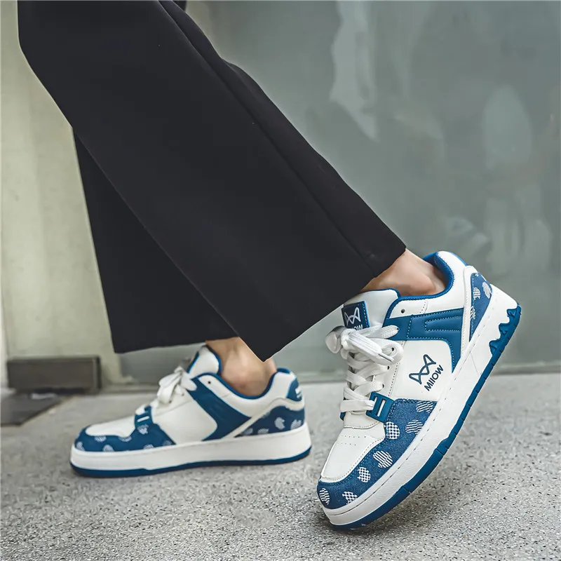 MIIOW Trend Party Series Coverage Anti-Slip Wear-Resistant Lightweight Breathable Low-Top Skateboard Shoes Unisex-14