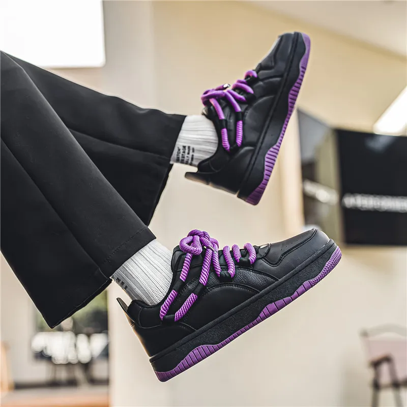 MIIOW Anti-Slip Wear-Resistant Low-Top Skateboard Shoes Unisex-23