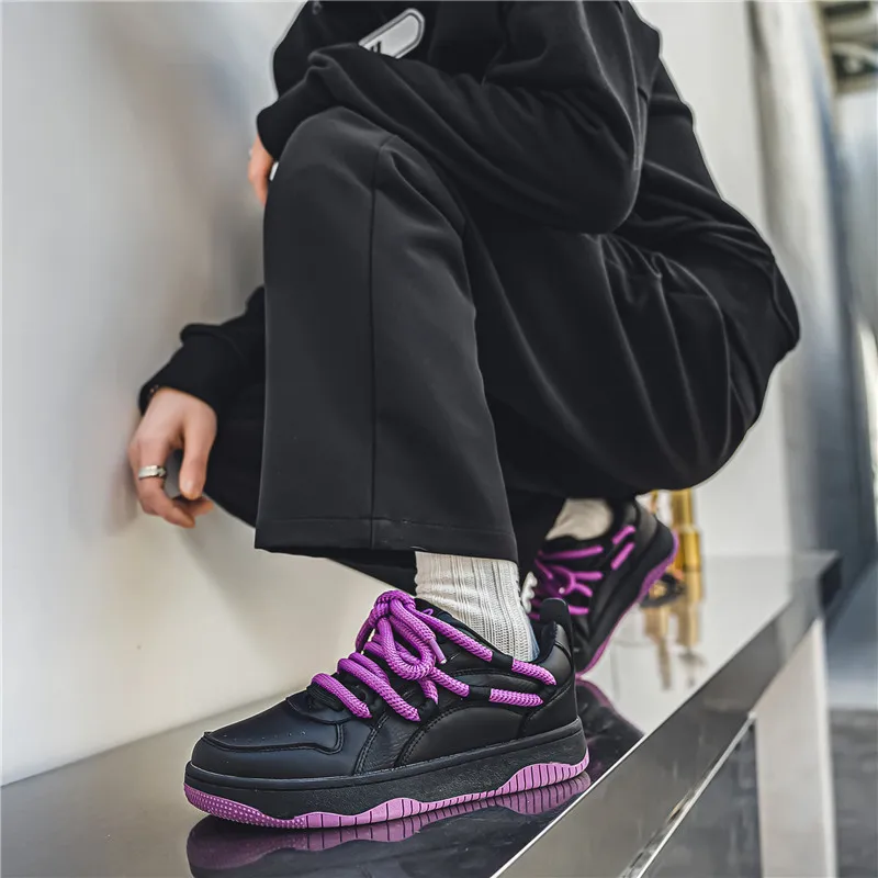MIIOW Anti-Slip Wear-Resistant Low-Top Skateboard Shoes Unisex-24