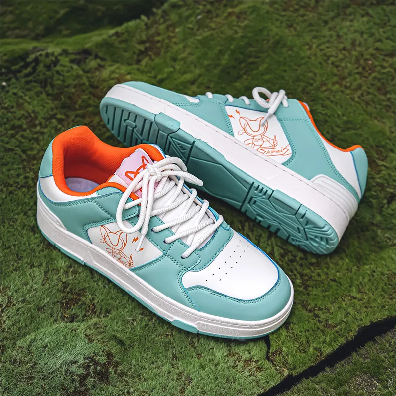 MIIOW Trend Party Series Lightweight Wear-Resistant And Slip-Resistant Low-Top Skateboard Shoes Unisex-32