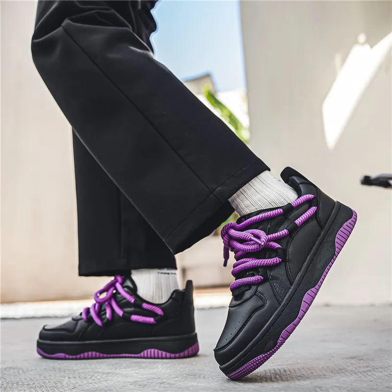 MIIOW Anti-Slip Wear-Resistant Low-Top Skateboard Shoes Unisex-22
