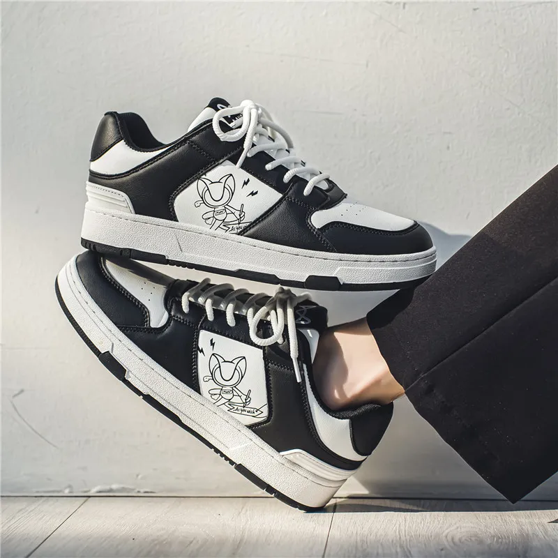 MIIOW Trend Party Series Lightweight Wear-Resistant And Slip-Resistant Low-Top Skateboard Shoes Unisex-7