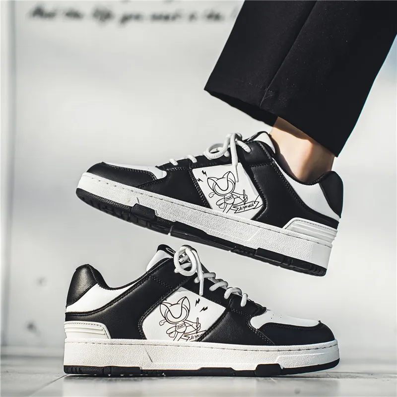 MIIOW Trend Party Series Lightweight Wear-Resistant And Slip-Resistant Low-Top Skateboard Shoes Unisex-6