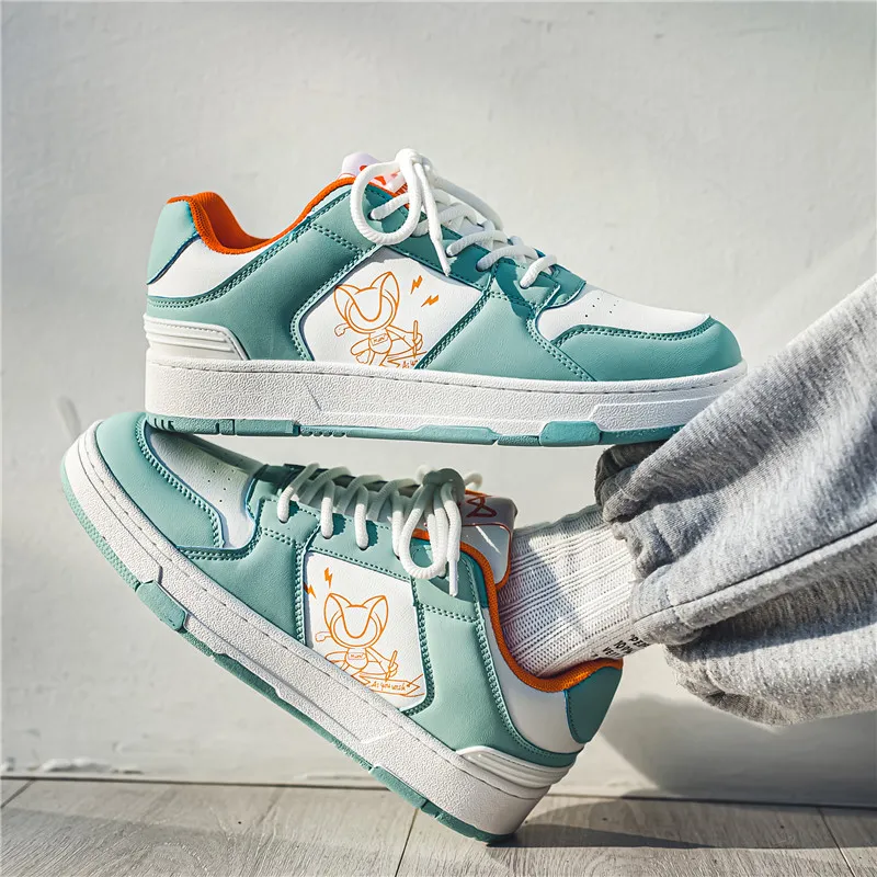 MIIOW Trend Party Series Lightweight Wear-Resistant And Slip-Resistant Low-Top Skateboard Shoes Unisex-26