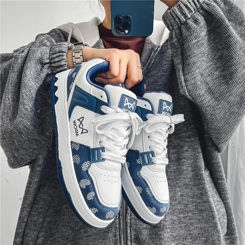 MIIOW Trend Party Series Coverage Anti-Slip Wear-Resistant Lightweight Breathable Low-Top Skateboard Shoes Unisex-6