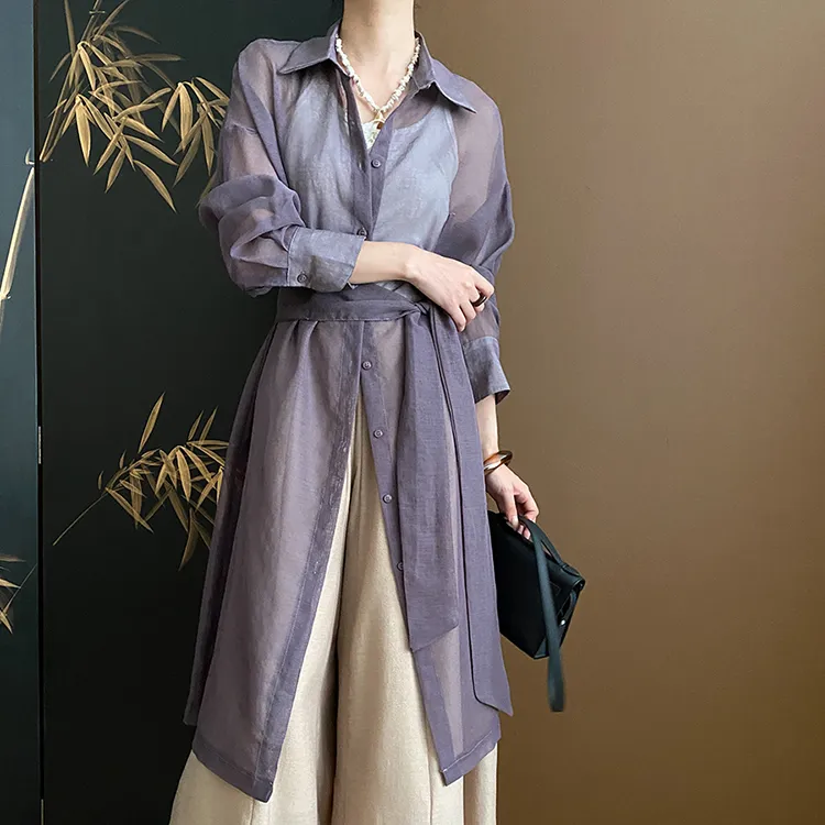 CHARM PICK Shirt Women's Coffee-5