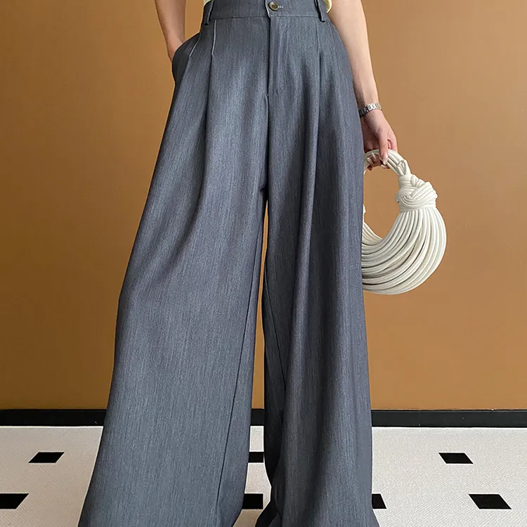 CHARM PICK Casual Pants Women's Dark Gray-8