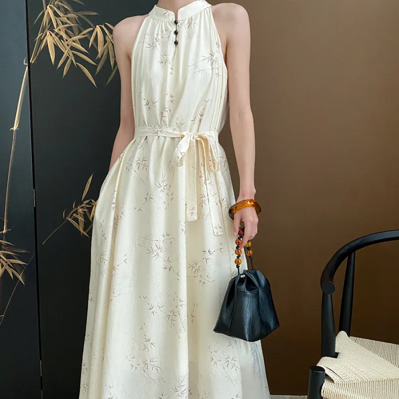 CHARM PICK Sleeveless Dress Women's White-7
