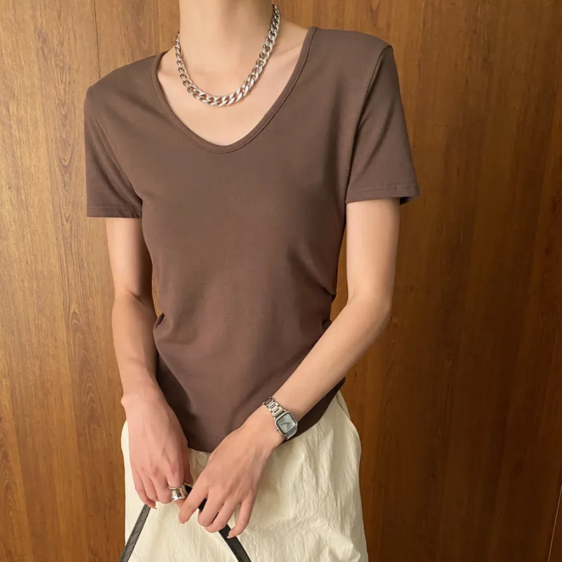 CHARM PICK T Shirt Women's Burgundy-4