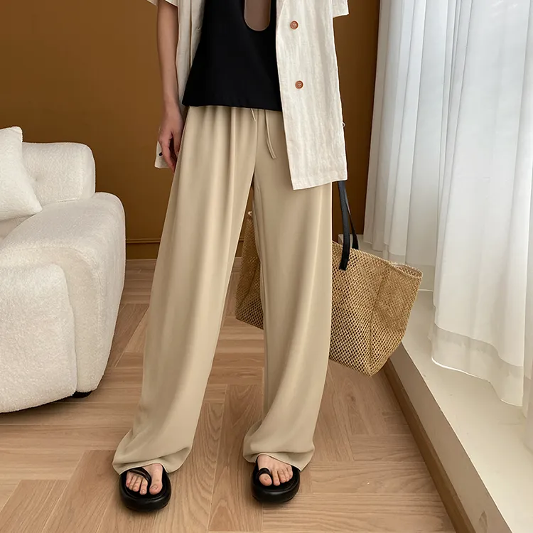 CHARM PICK Casual Pants Women's Ecru-3