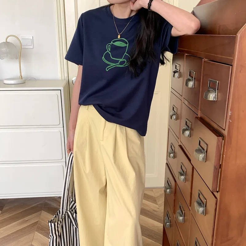 CHARM PICK T Shirt Women's Blue-2
