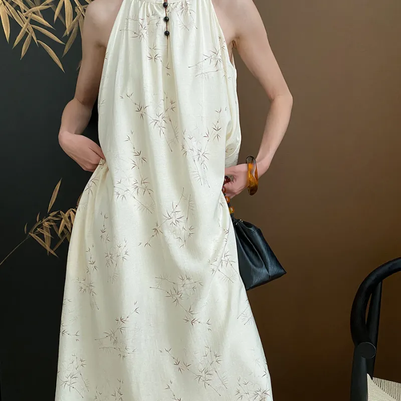 CHARM PICK Sleeveless Dress Women's White-6