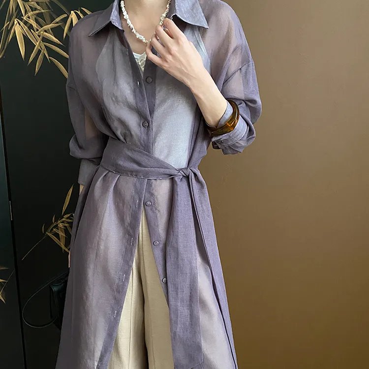 CHARM PICK Shirt Women's Coffee-7