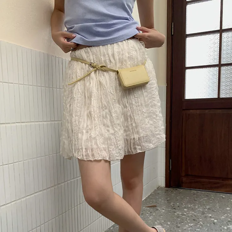 CHARM PICK Casual Short Skirts Women's Apricot-2