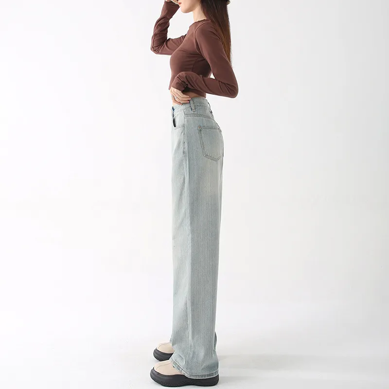 CHARM PICK SS24 Jeans Women's Light Blue-5