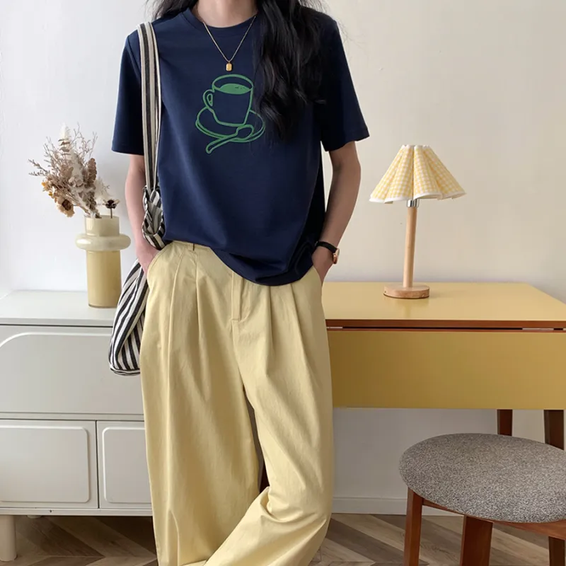 CHARM PICK T Shirt Women's Blue-5