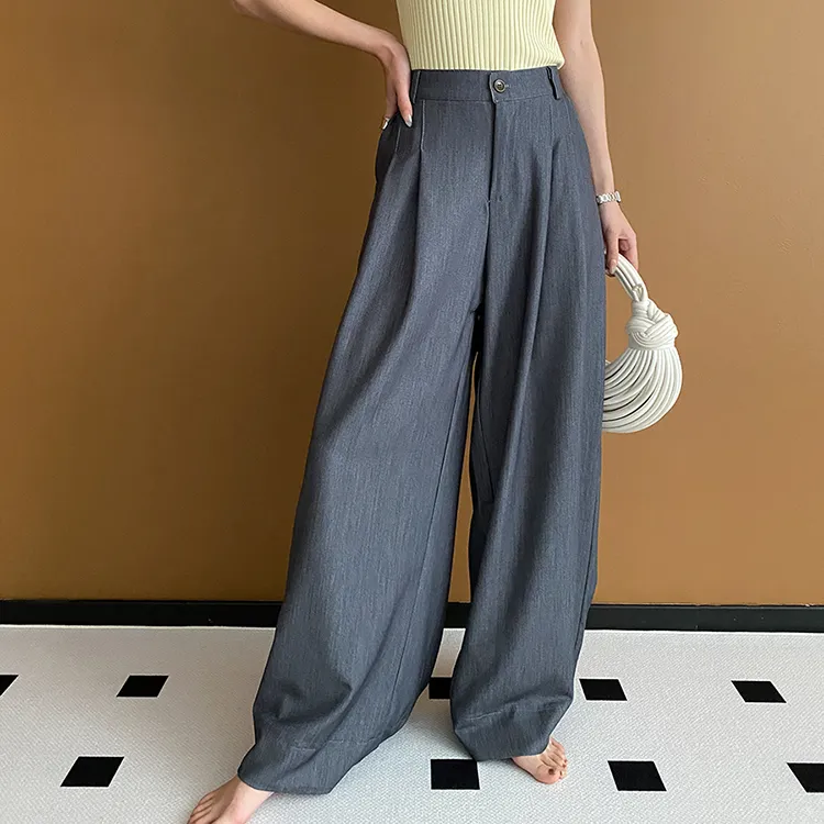 CHARM PICK Casual Pants Women's Dark Gray-4