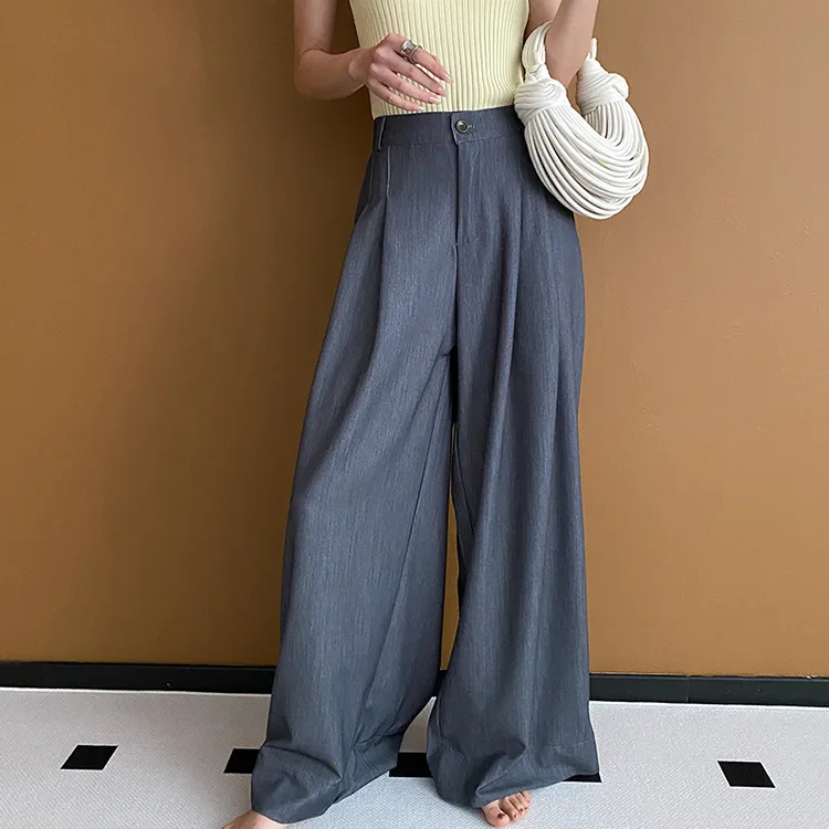 CHARM PICK Casual Pants Women's Dark Gray-2