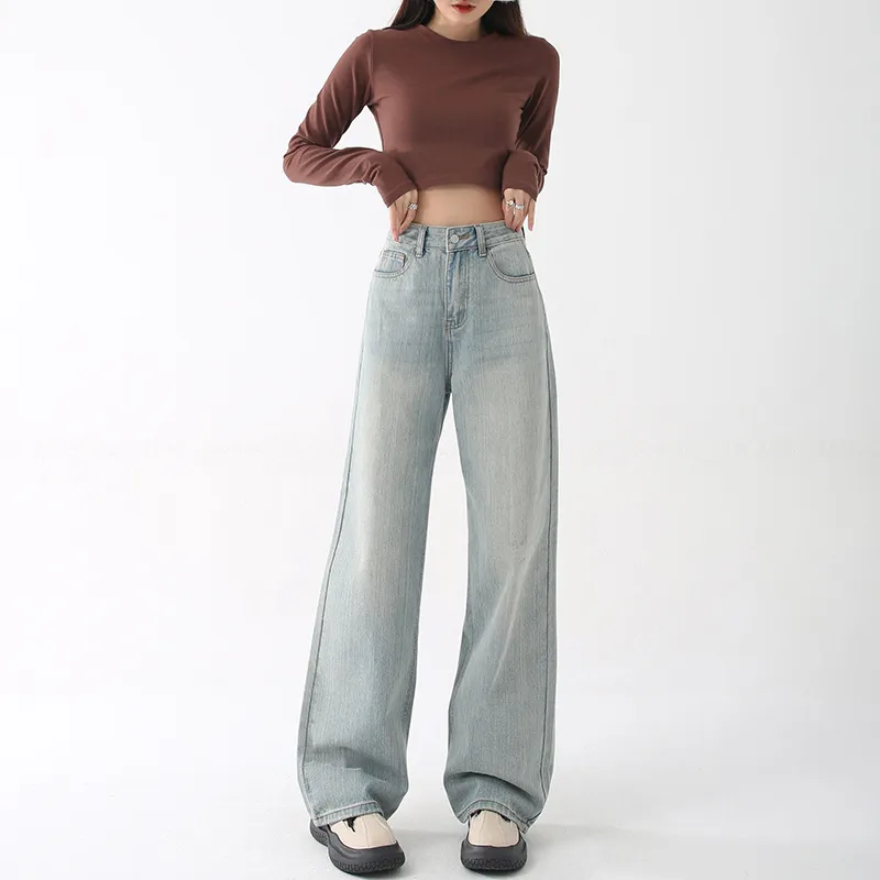 CHARM PICK SS24 Jeans Women's Light Blue-2