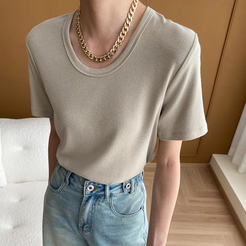 CHARM PICK T Shirt Women's Gray-5