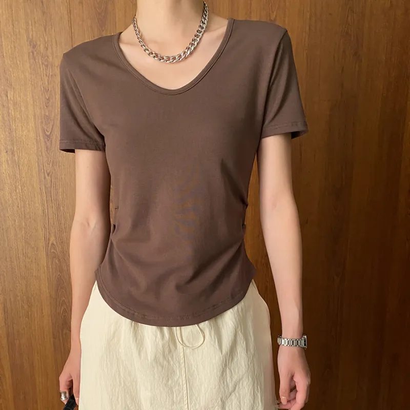 CHARM PICK T Shirt Women's Burgundy-3