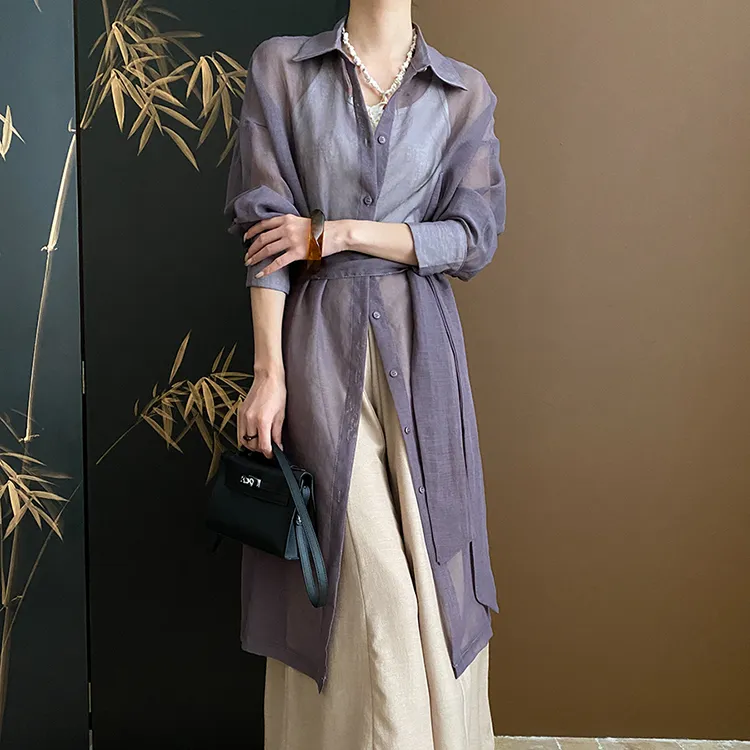 CHARM PICK Shirt Women's Coffee-6