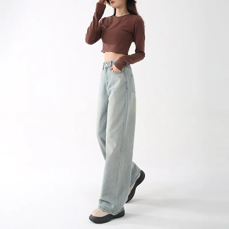 CHARM PICK SS24 Jeans Women's Light Blue-4