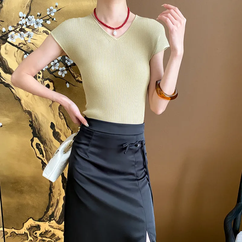 CHARM PICK Knitwear Women's Yellow-5