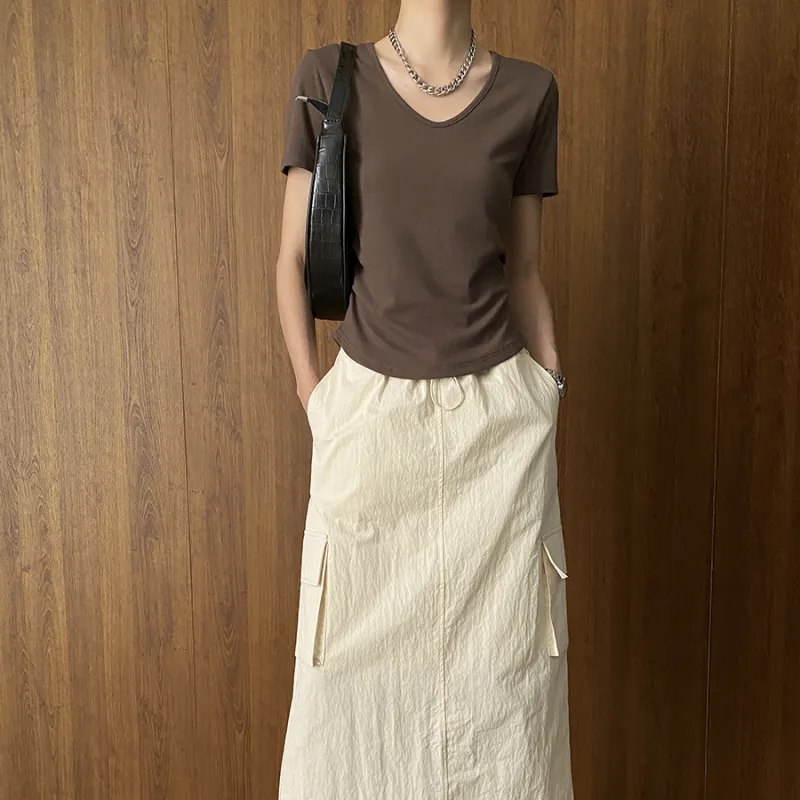 CHARM PICK T Shirt Women's Burgundy-2