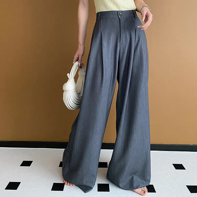 CHARM PICK Casual Pants Women's Dark Gray-5
