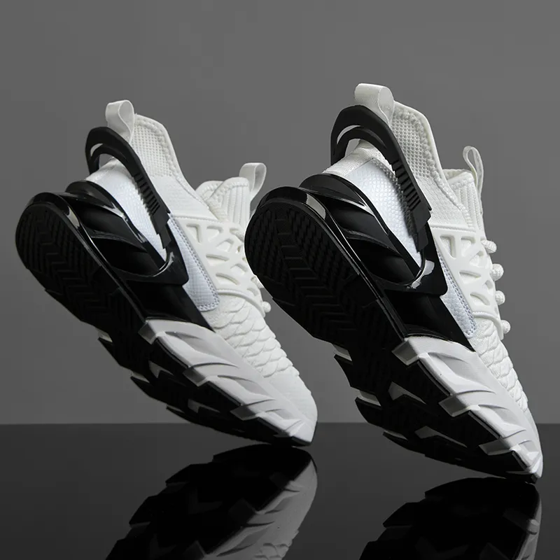 DAFK Slip Resistant Support Height Increasing High Top Running Shoes Men's-8