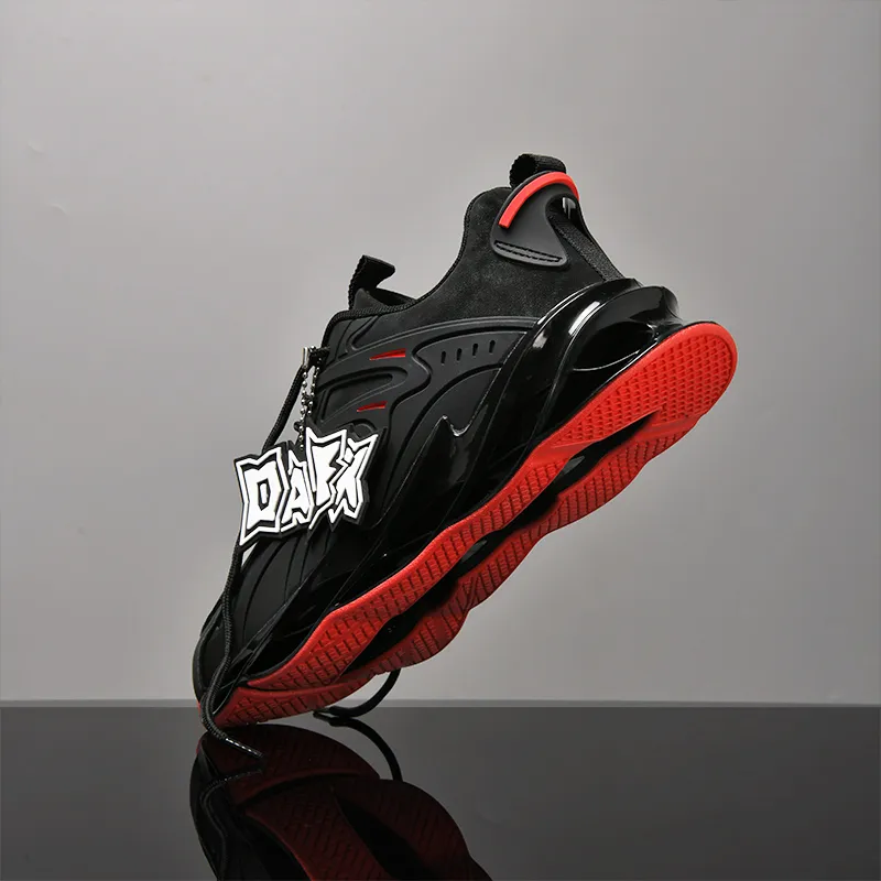 DAFK Abrasion Resistant Support Rebound Low Top Casual Running Shoes Men's Black-4