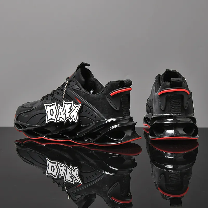 DAFK Abrasion Resistant Support Rebound Low Top Casual Running Shoes Men's Black-2