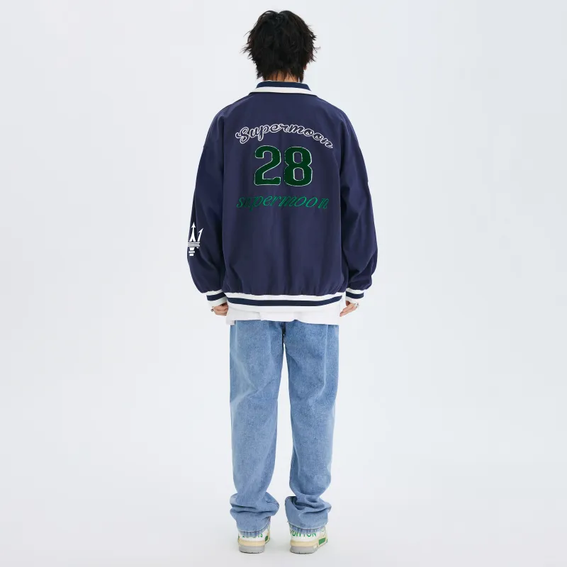 Maserati x SUPERMOON Baseball Jacket Men's-4