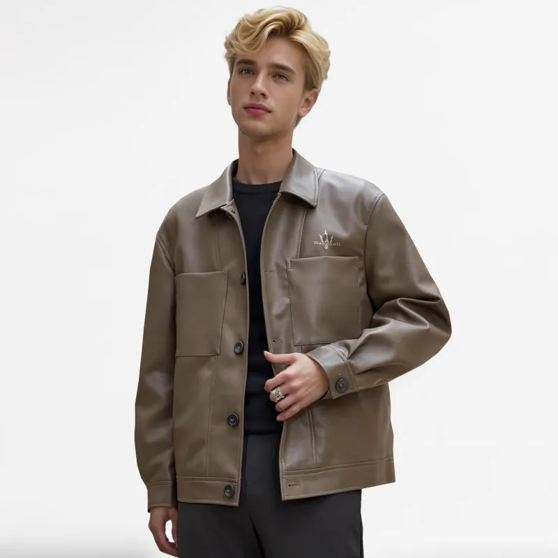 Maserati Leather Jackets Unisex-2
