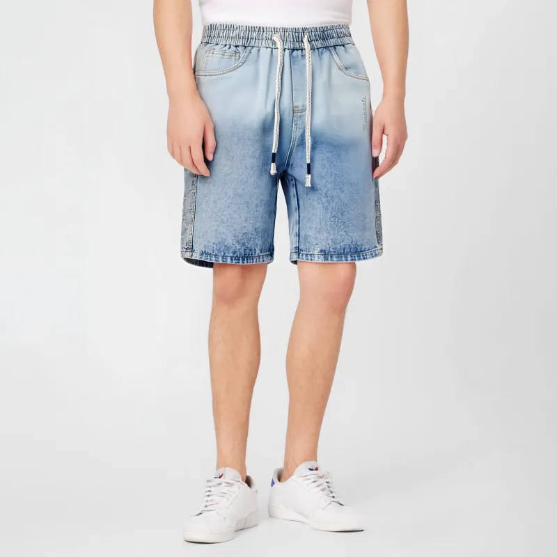 Maserati Denim Shorts Unisex Blue-3