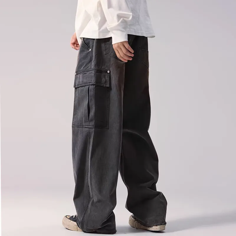 Maserati Casual Pants Unisex Dark Gray-3